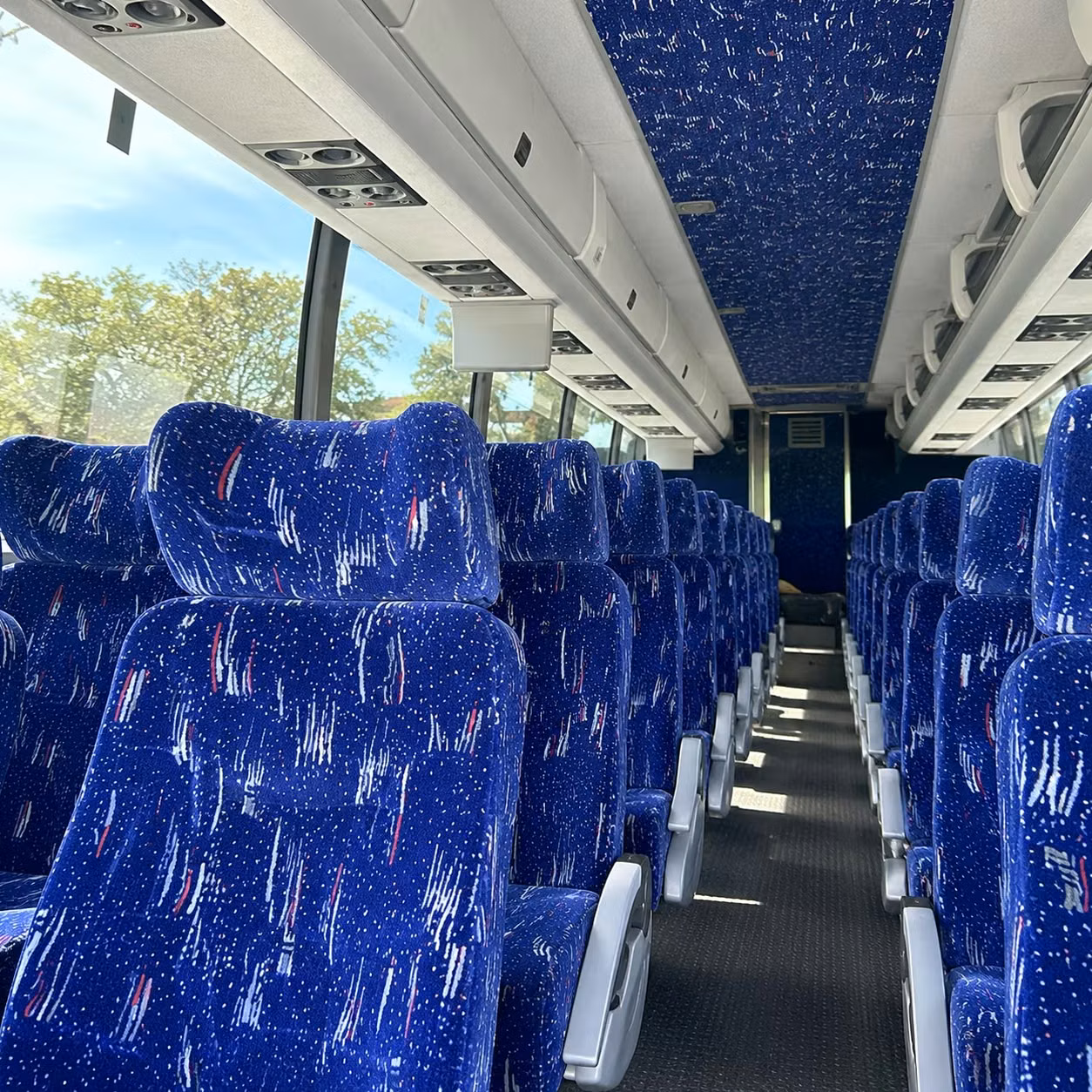 arlington charter bus interior